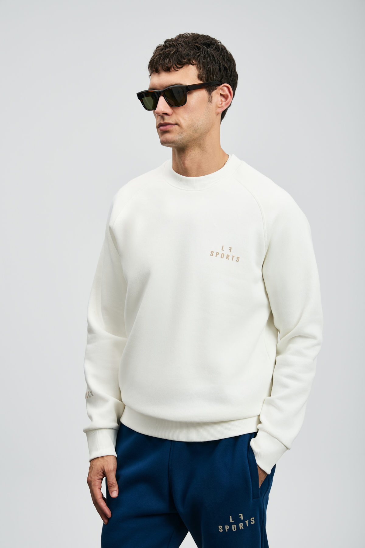 Sıgma Erkek Sweatshirt Kırık Beyaz - Lufian (1)
