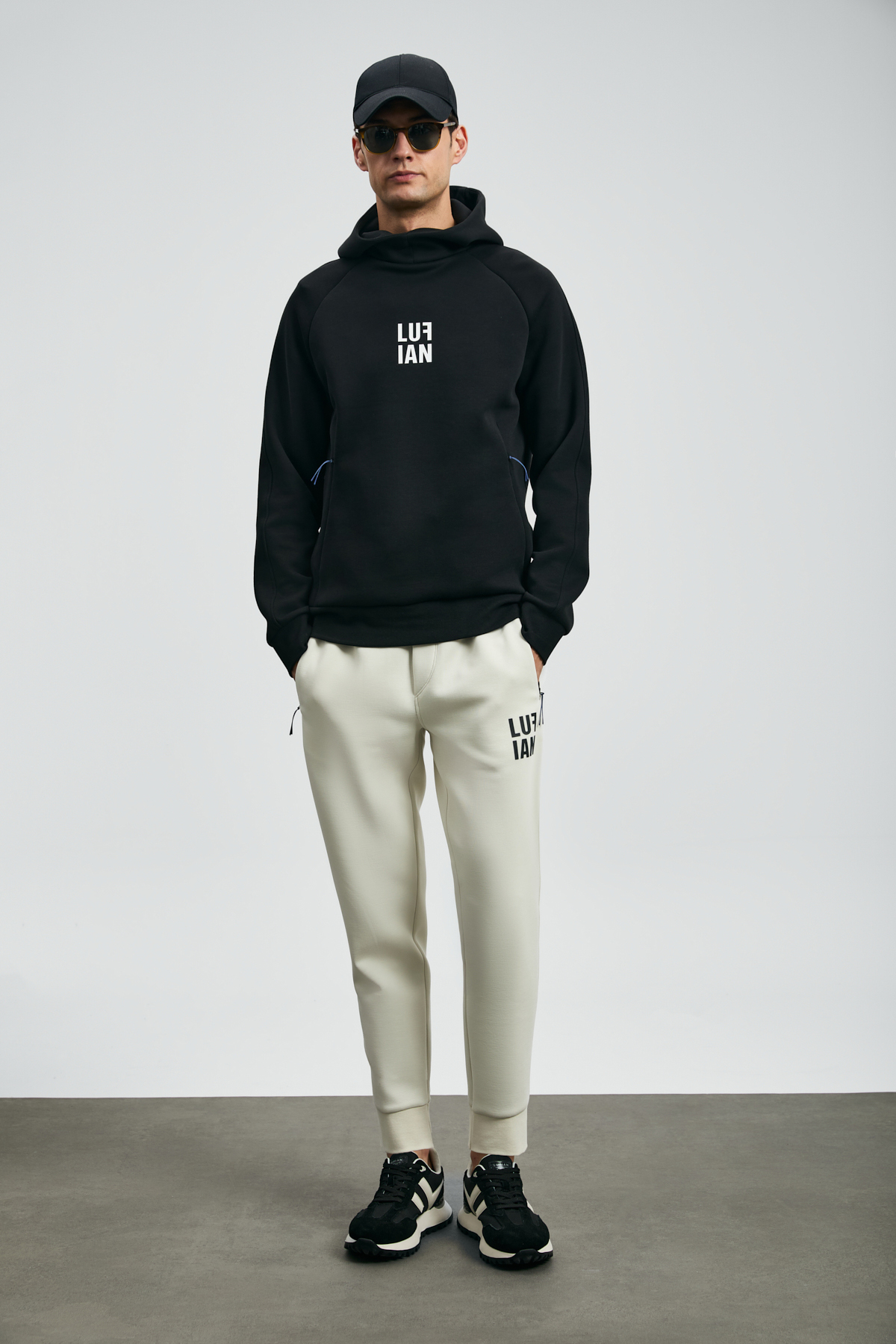 Snow Erkek Sweatshirt Siyah - Lufian (1)