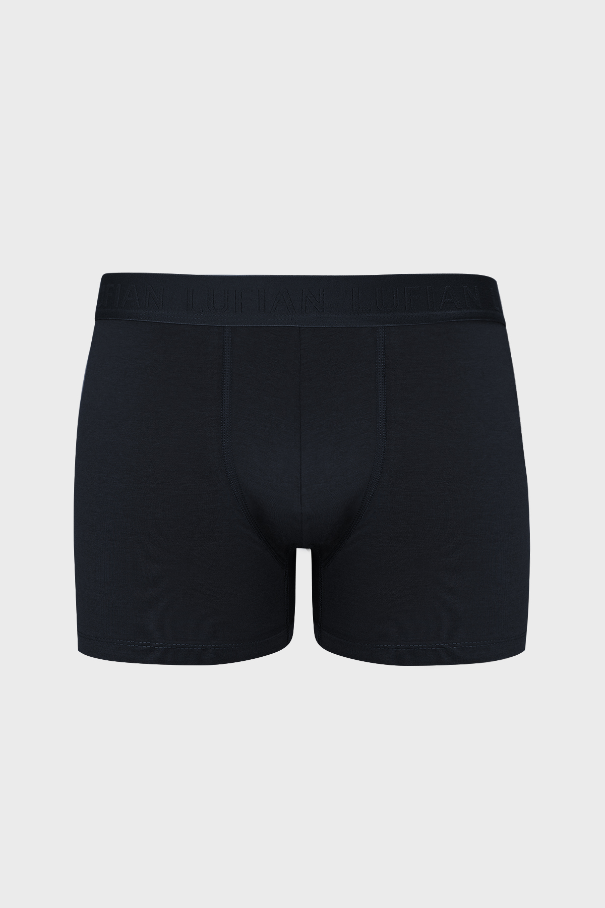 Solıd Erkek Pamuklu Boxer Lacivert - LUFIAN