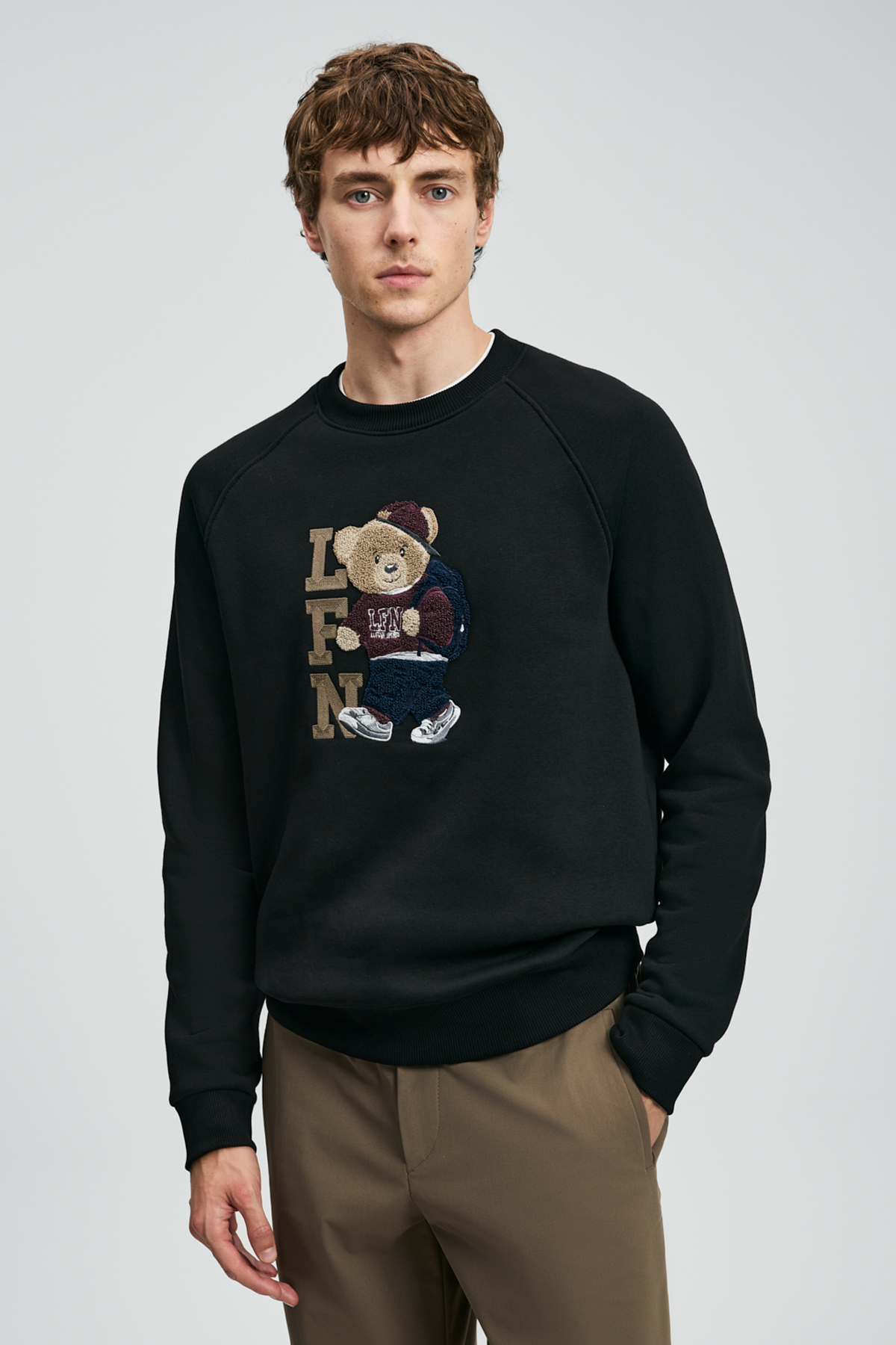Storm Erkek Sweatshirt Siyah - Lufian