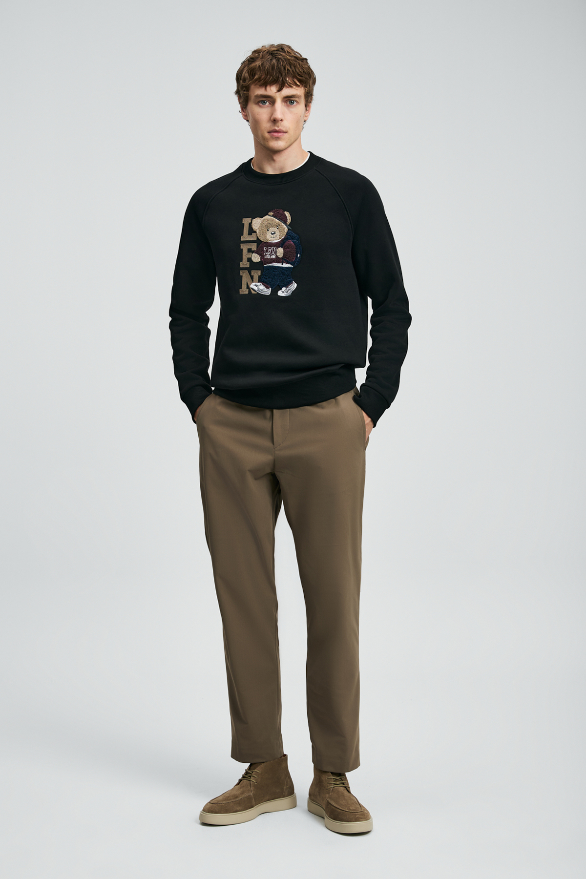 Storm Erkek Sweatshirt Siyah - Lufian (1)