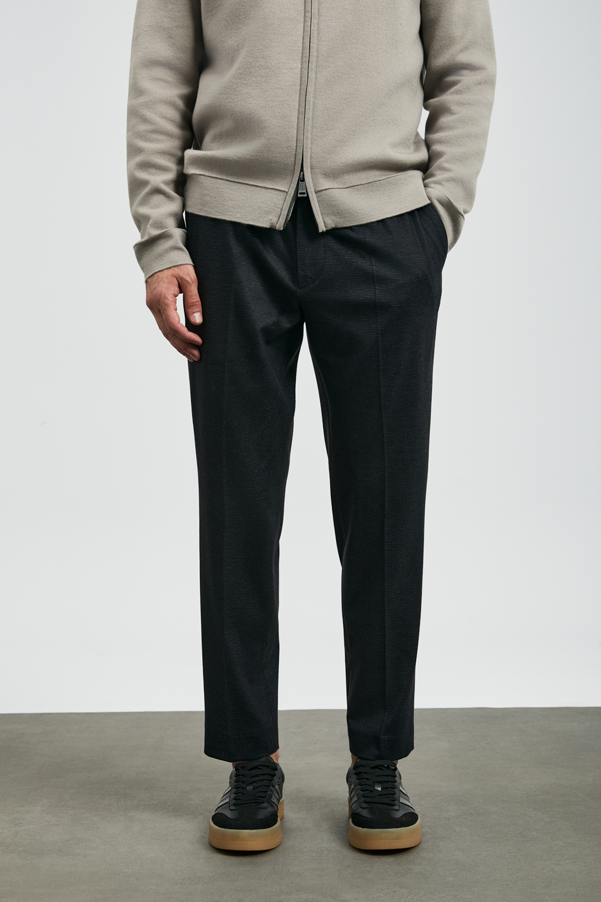 Strus Smart Erkek Chino Pantolon Slim Fit Siyah - Lufian (1)