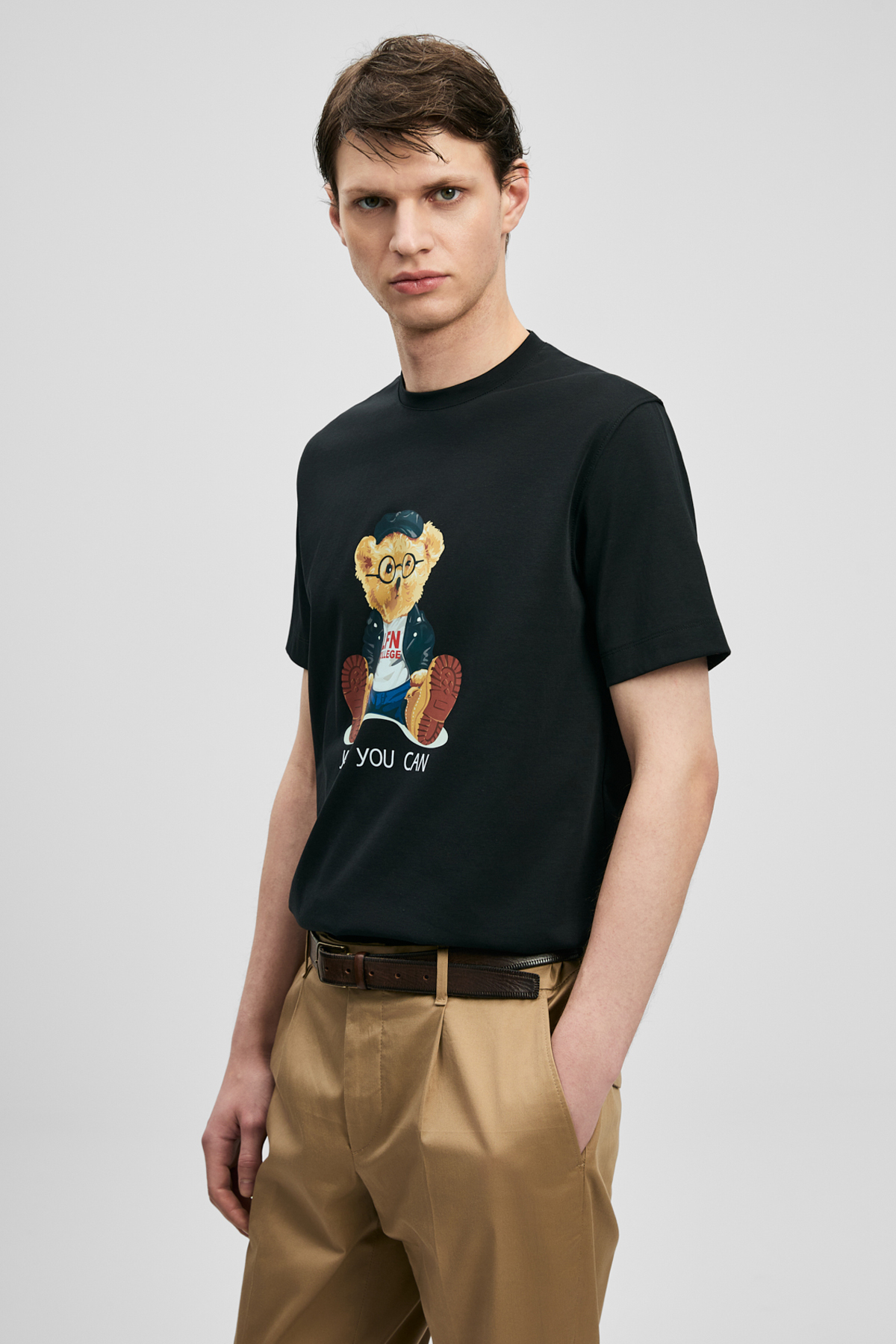 Teddy Modern Grafik Tişört Siyah - Lufian (1)