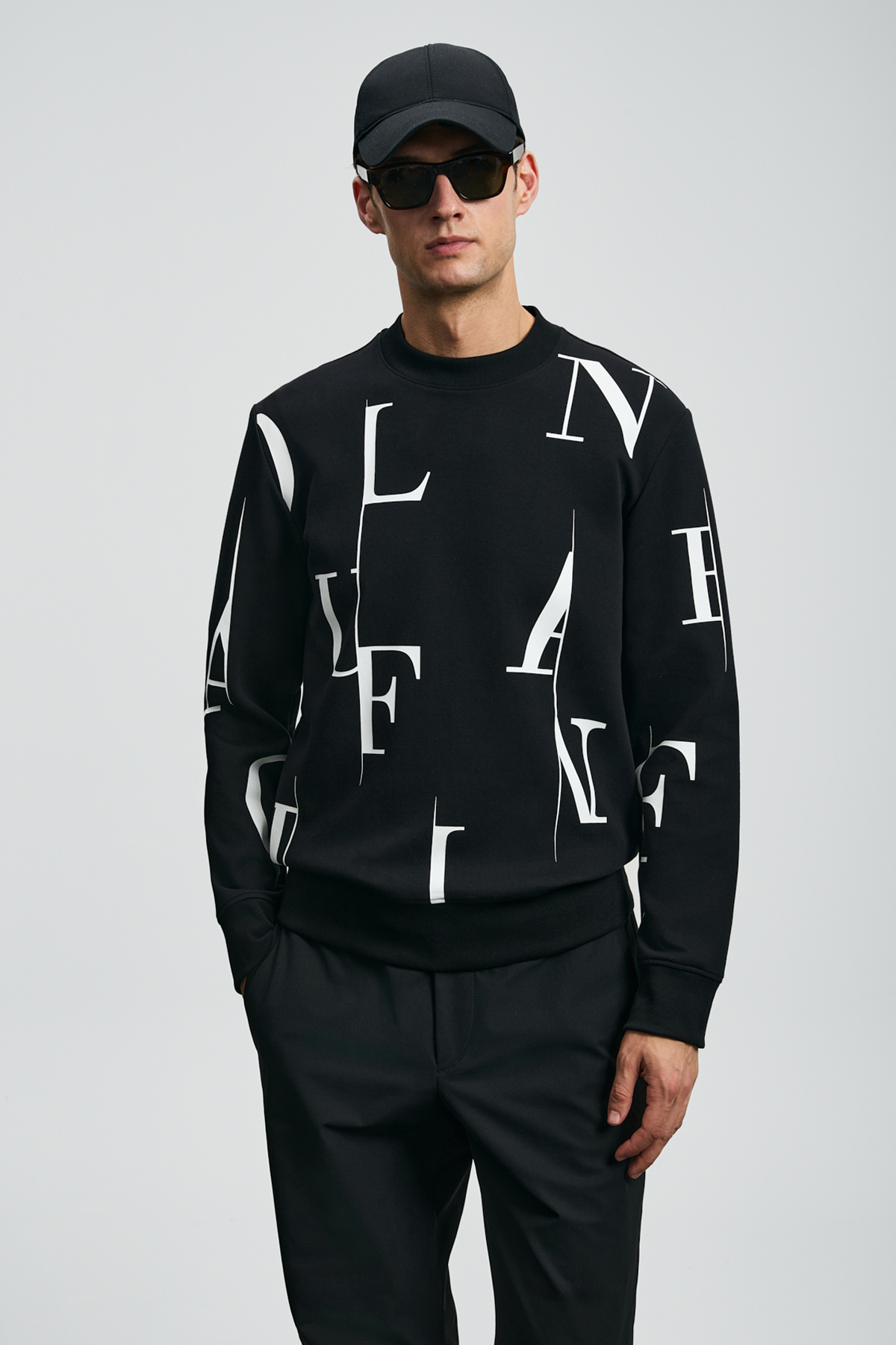 Tıffany Erkek Sweatshirt Siyah - LUFIAN