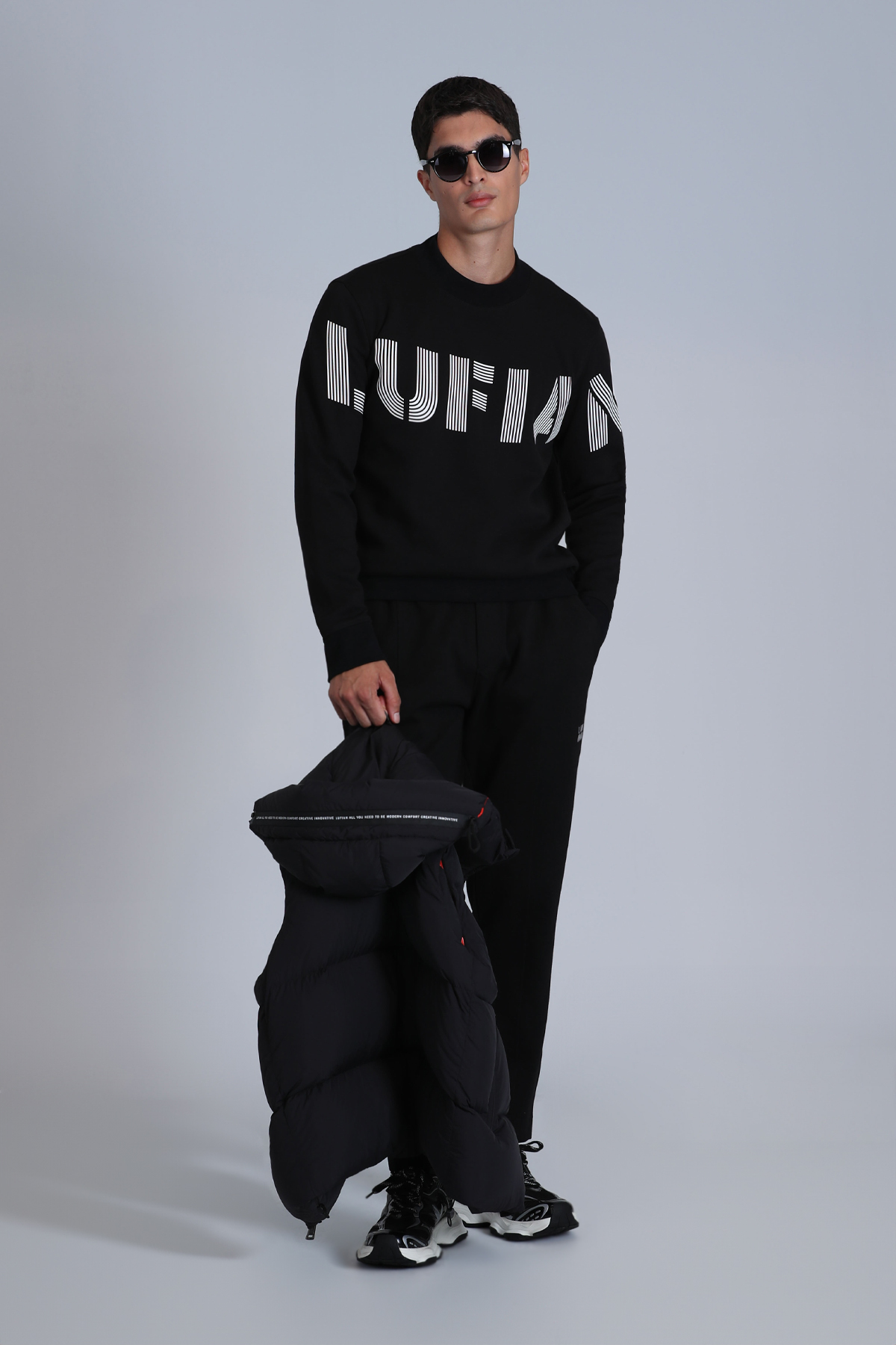 Todillo Erkek Sweatshirt Siyah - Lufian (1)