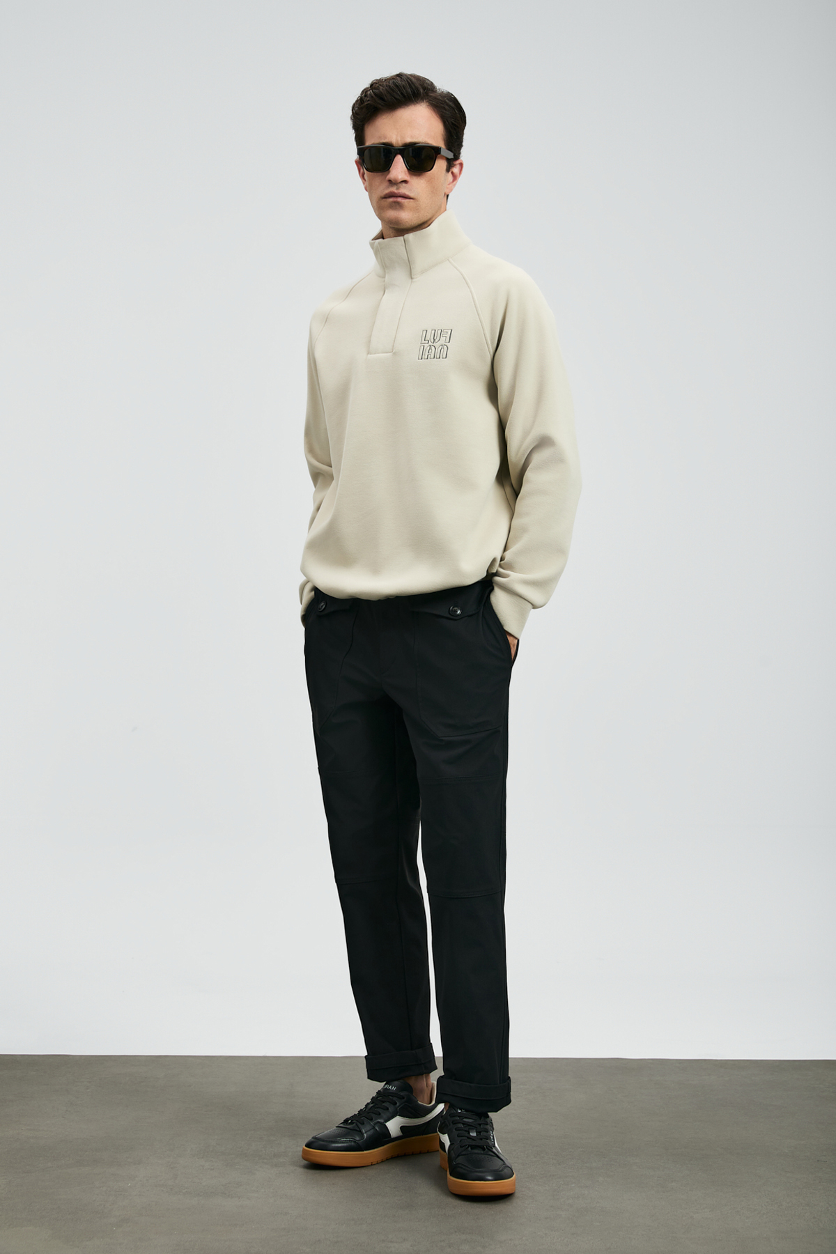 Tom Fashion Erkek Chino Pantolon Slim Fit Siyah - Lufian