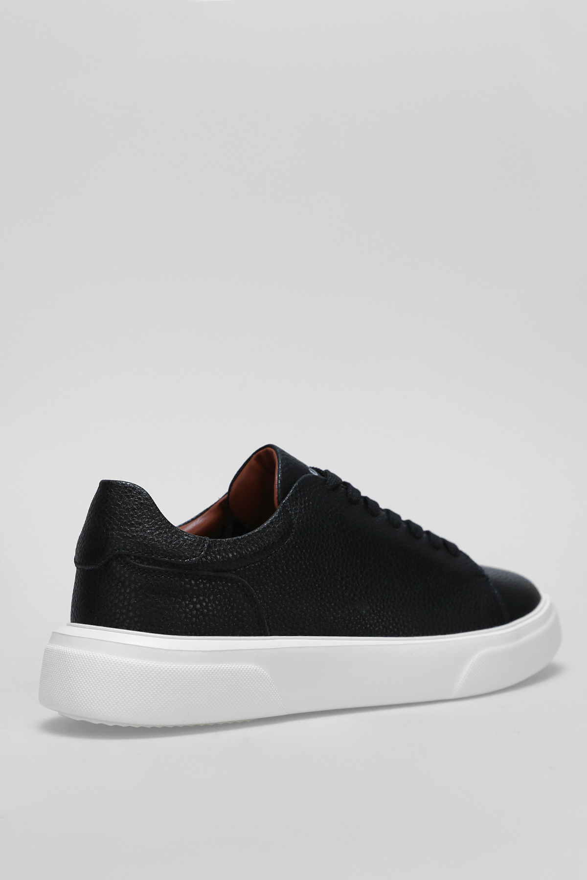 Tommy Erkek Deri Sneaker Ayakkabı Siyah - Lufian (1)