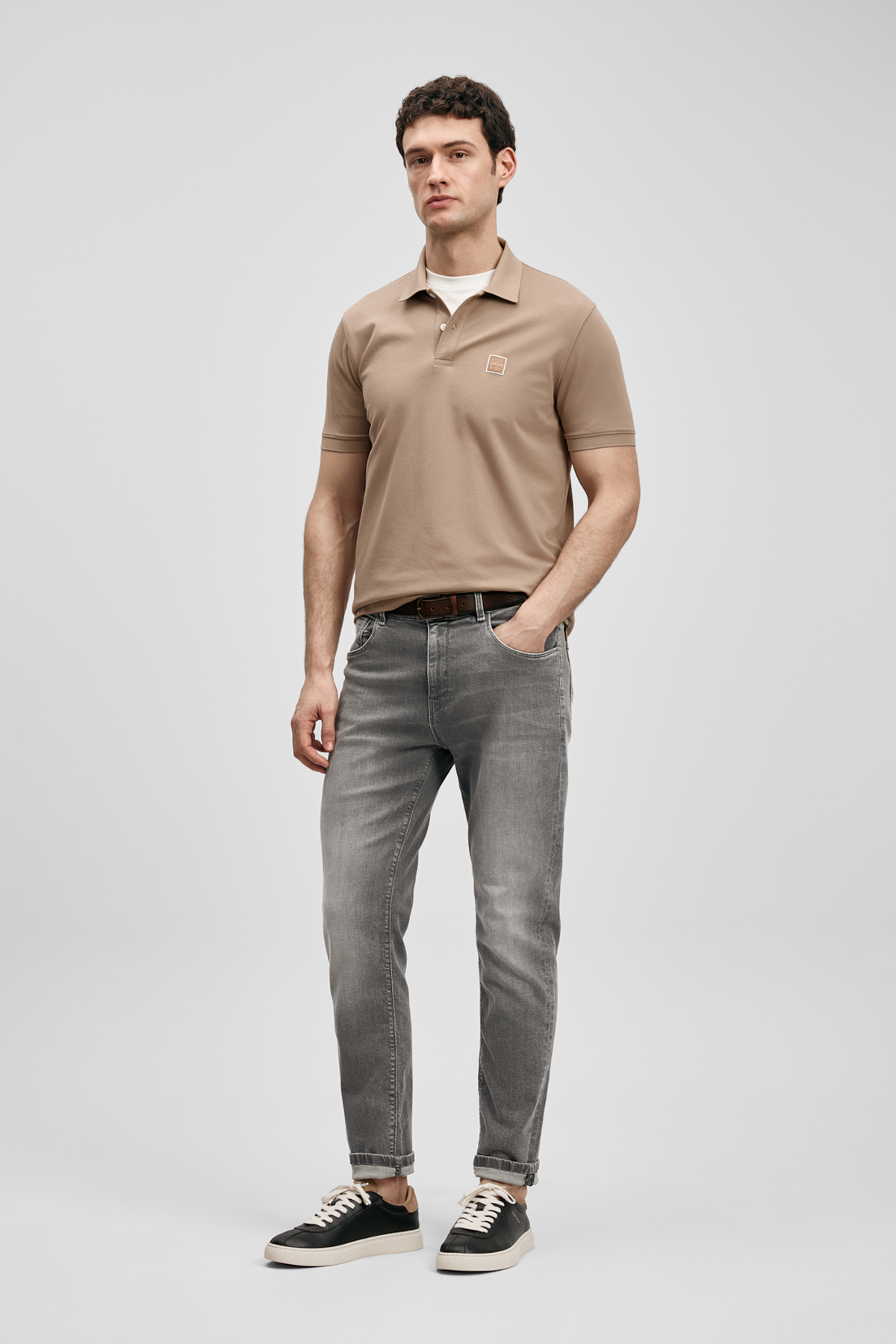 Tony Smart Jean Erkek Pantolon Slim Fit Açık Gri - LUFIAN