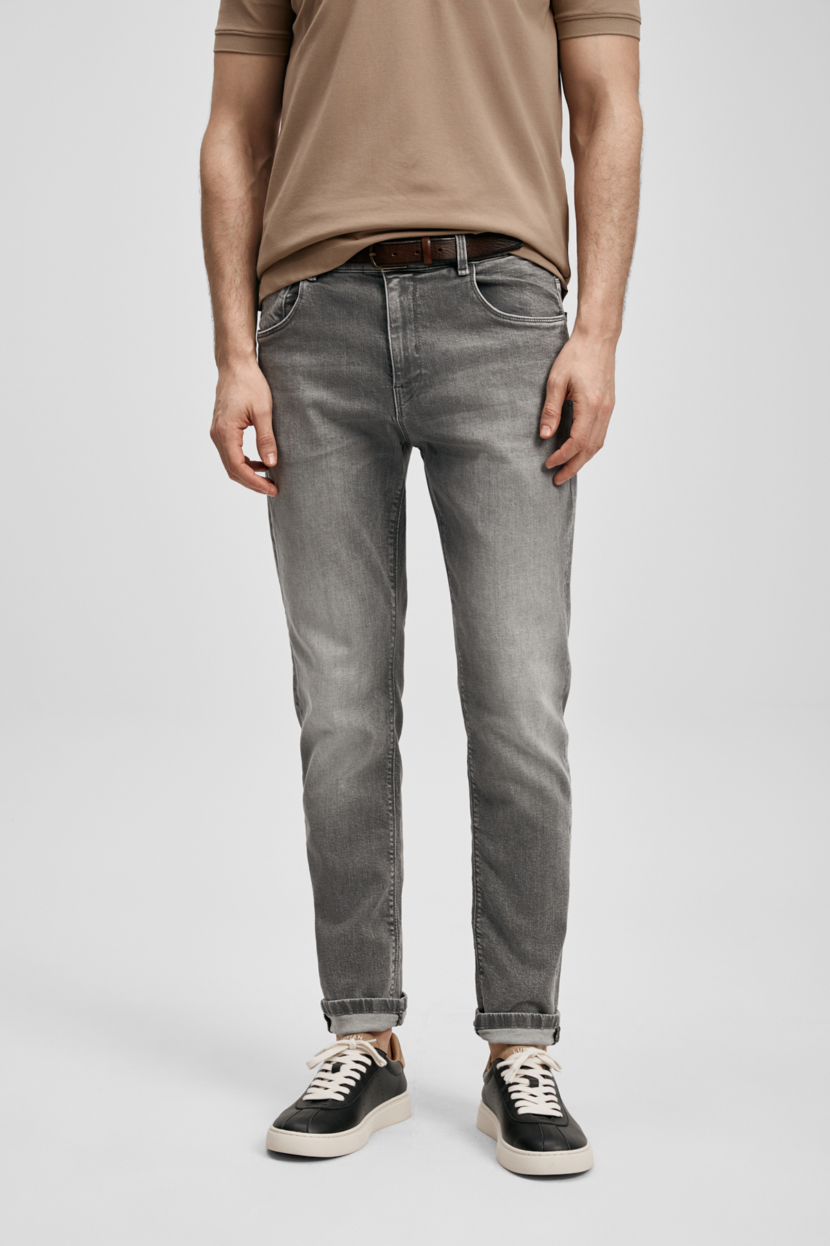 Tony Smart Jean Erkek Pantolon Slim Fit Açık Gri - LUFIAN