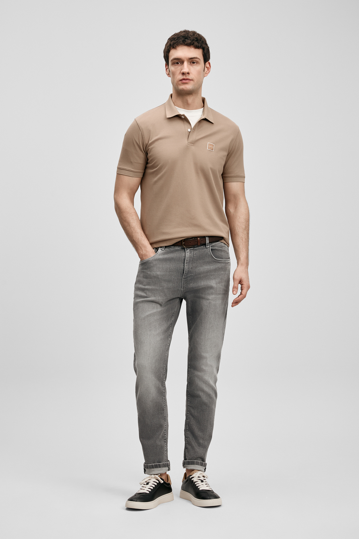 Tony Smart Jean Erkek Pantolon Slim Fit Açık Gri - LUFIAN