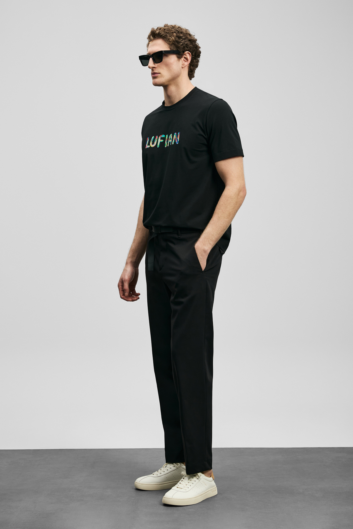 Torın Smart Erkek Chino Pantolon Slim Fit Siyah - Lufian