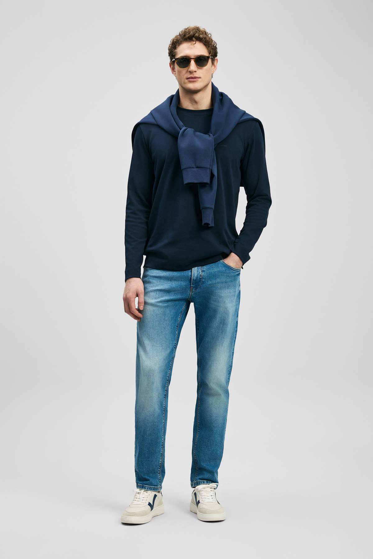 Vernom Smart Jean Erkek Pantolon Slim Fit Açık Mavi - LUFIAN