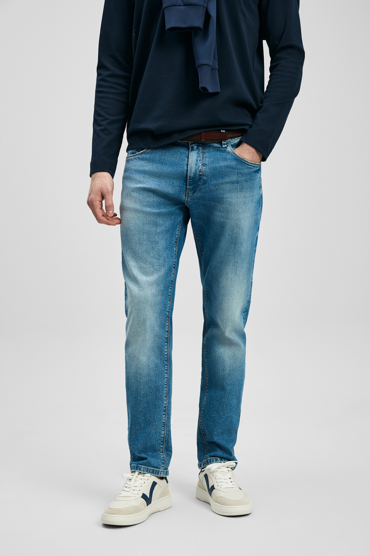 Vernom Smart Jean Erkek Pantolon Slim Fit Açık Mavi - LUFIAN