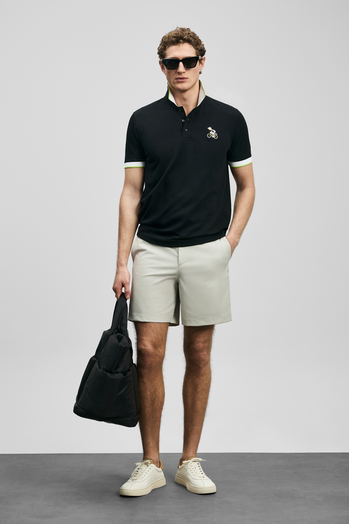 Zane Smart Erkek Polo Tişört Siyah - Lufian (1)